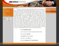 Internetová prezentace - Revita Invest s.r.o.