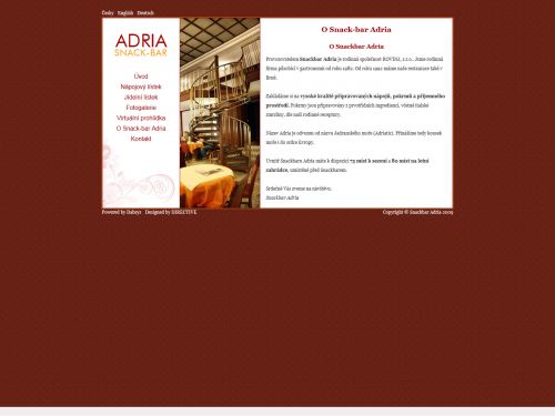 Internetové stránky - Snackbar Adria (Directive.cz)