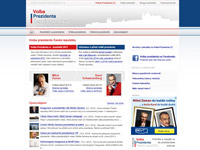Internetové stránky - Volba prezidenta České republiky